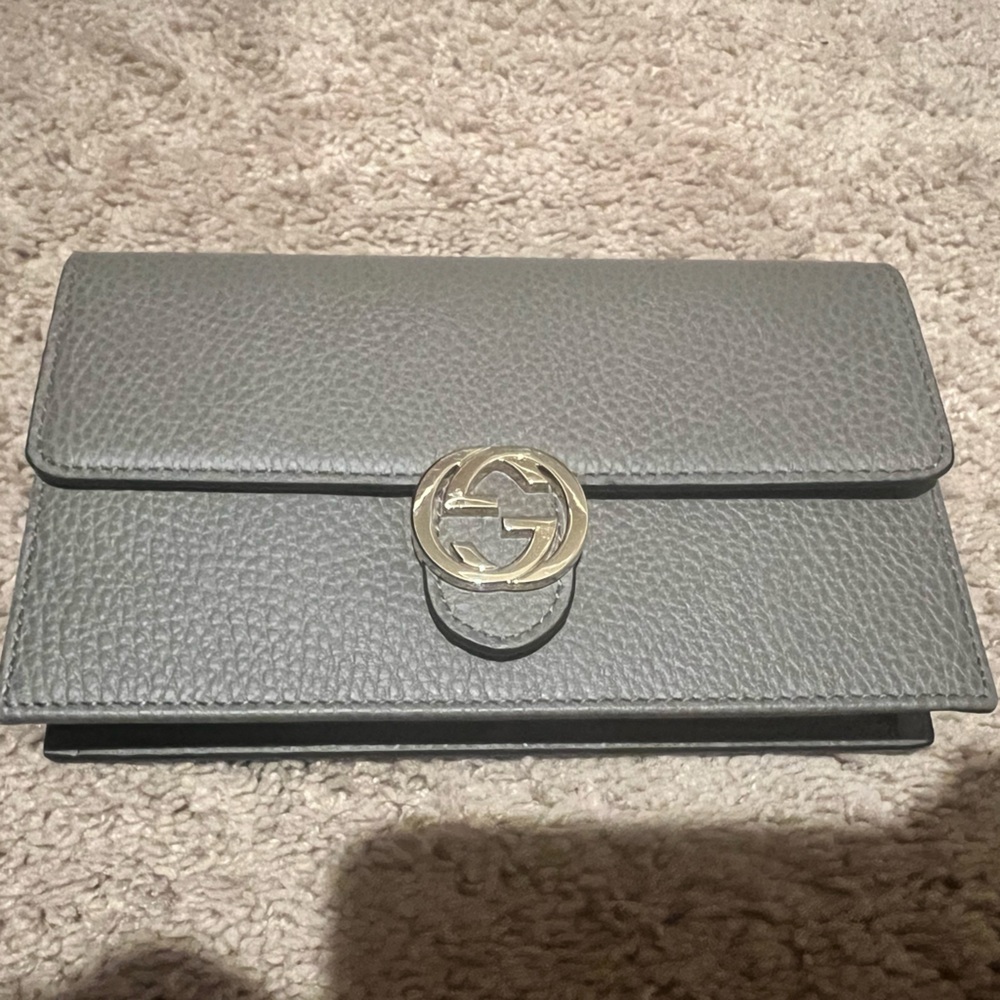 Authentic Leather GUCCI Crossbody Bag